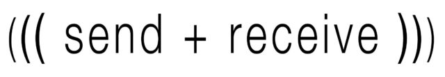send + receive logo